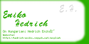 eniko hedrich business card